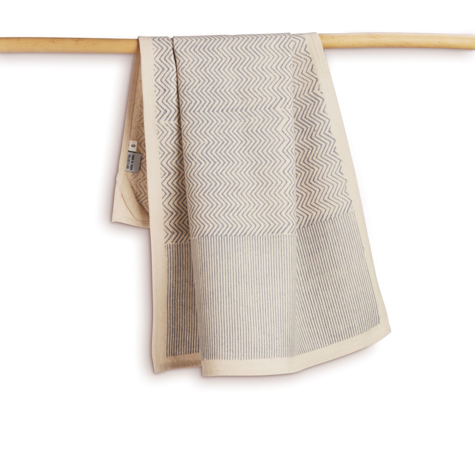 Feast Hand Block Kitchen Towel - Set of 2