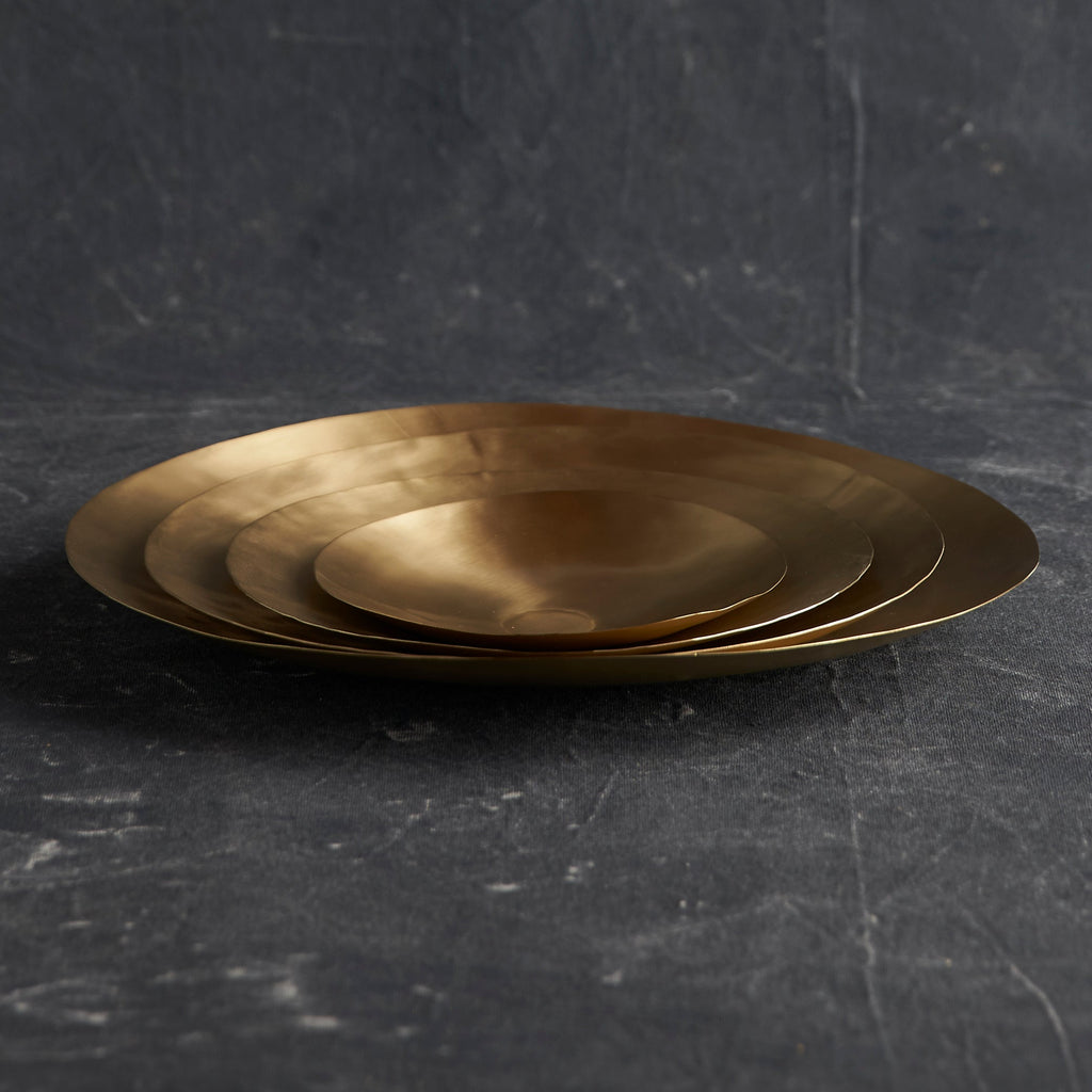 Artisan Brass Plates - Set of 4