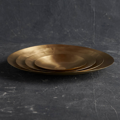 Artisan Brass Plates - Set of 4