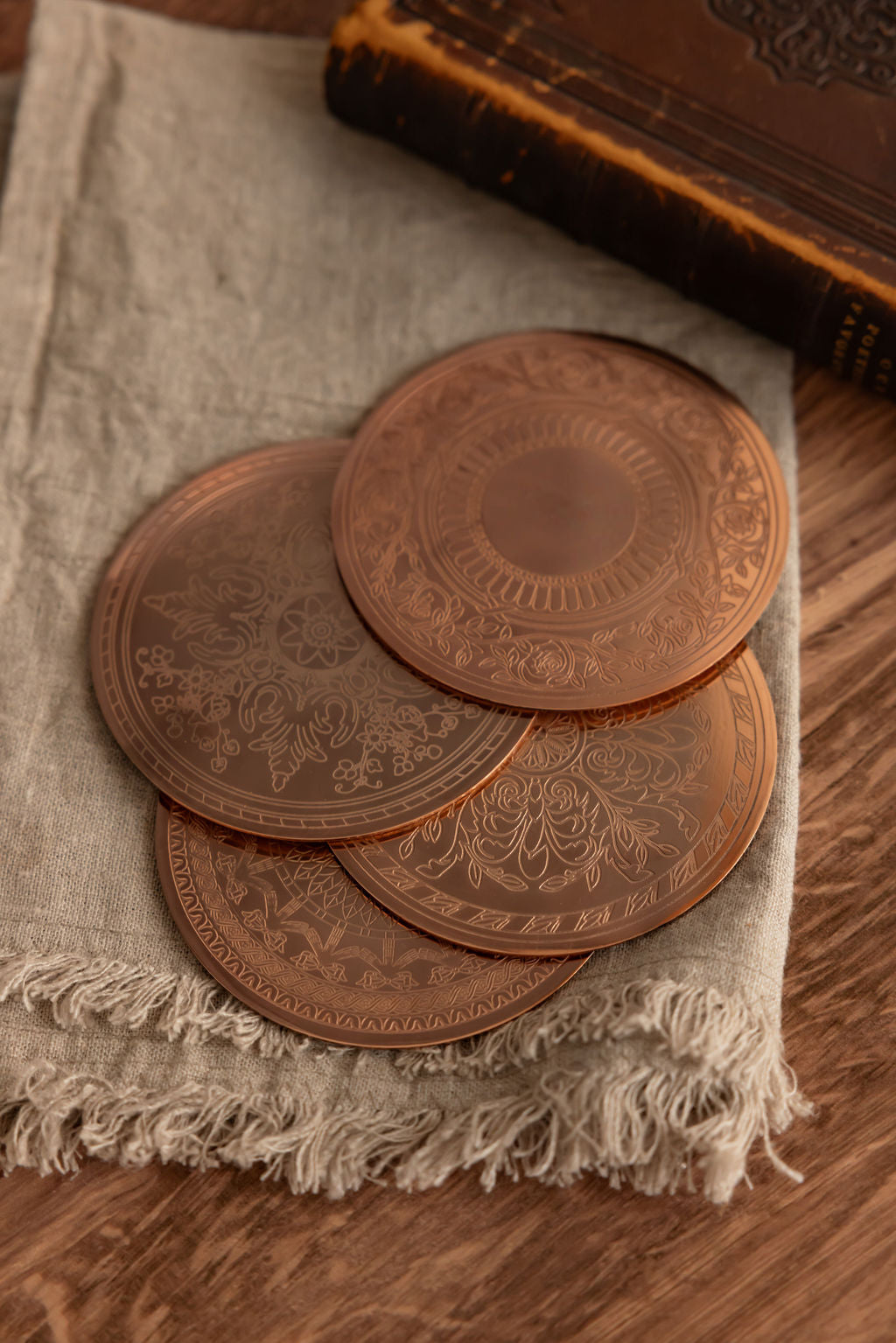 CMK Vintage Inspired Coasters - Set of 4