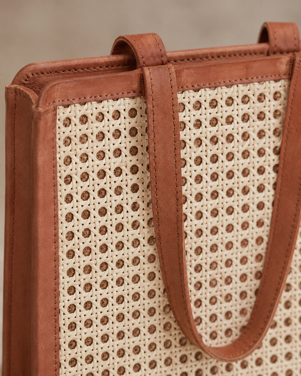 Raja Leather and Cane Laptop Bags