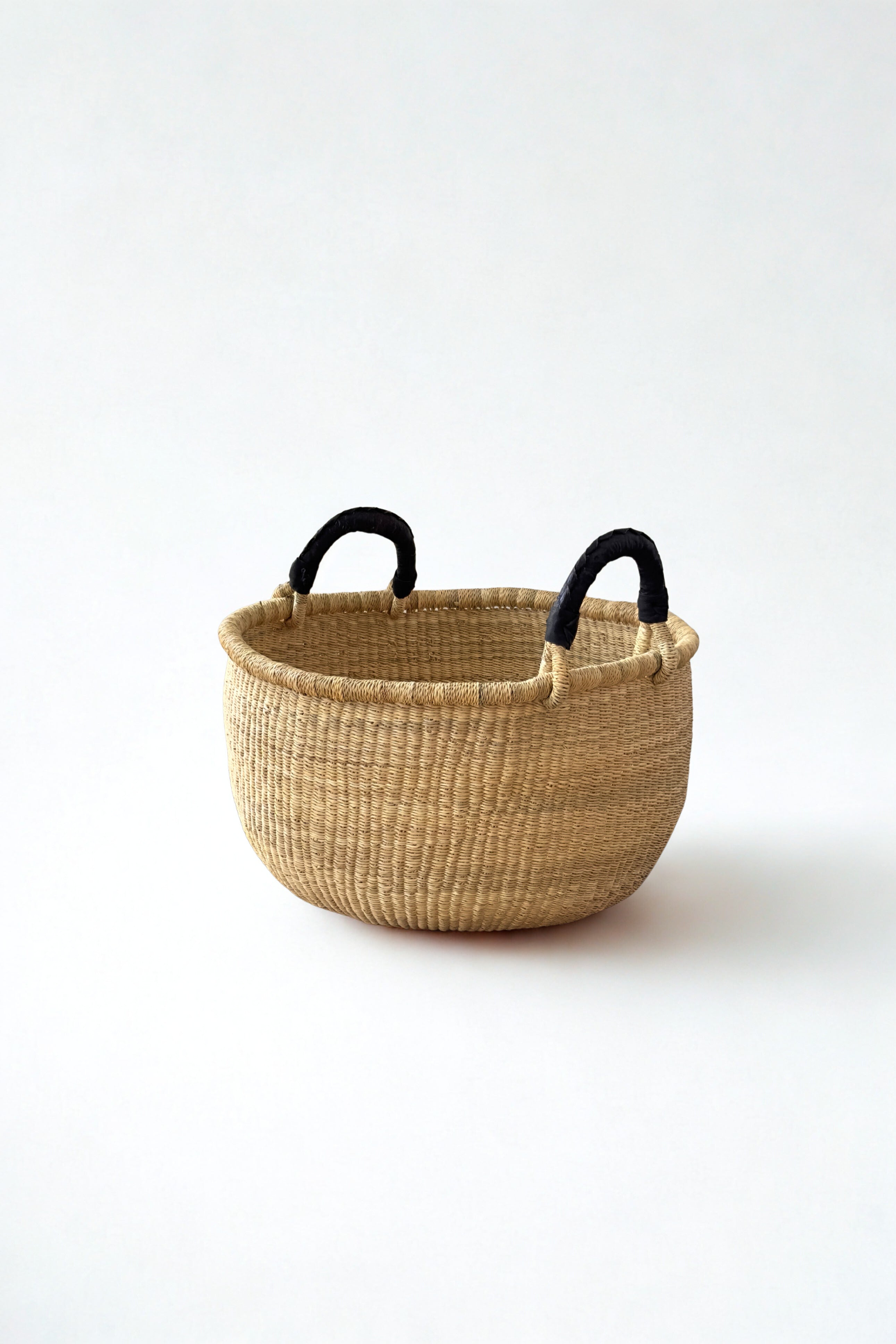 Handwoven Natural Bolga Basket