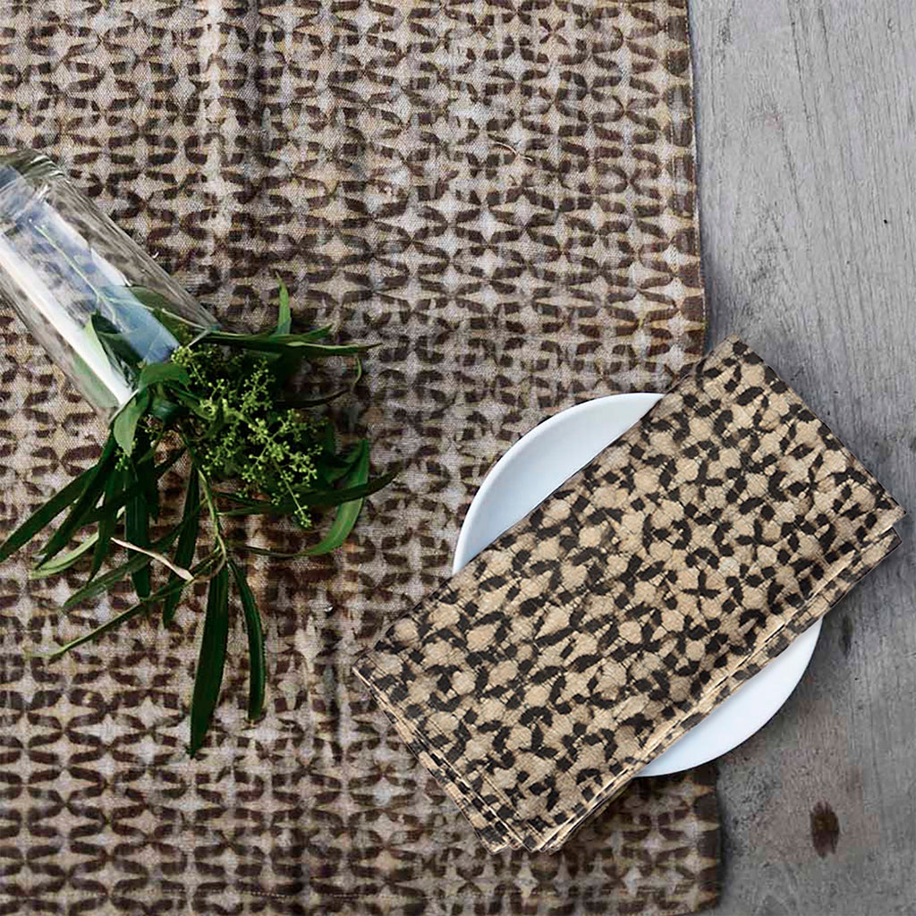 Boho Block Print Table Runner