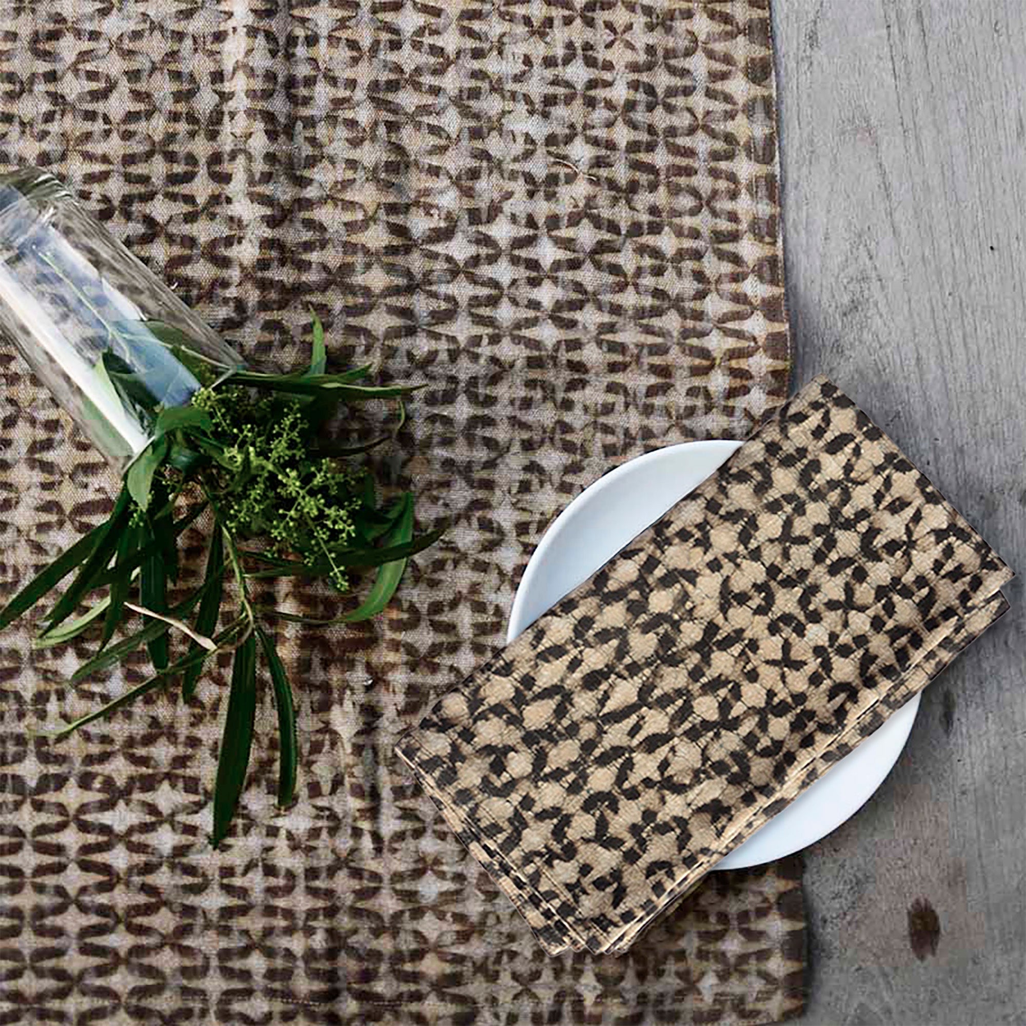 Boho Block Print Table Runner
