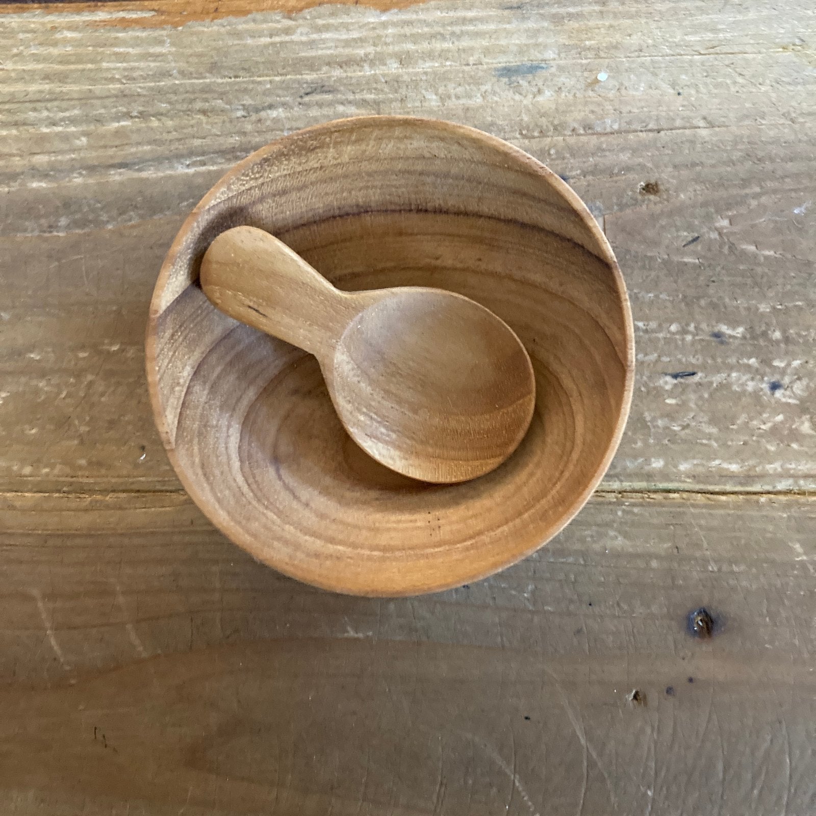 Olive Wood Bowl & Spoon