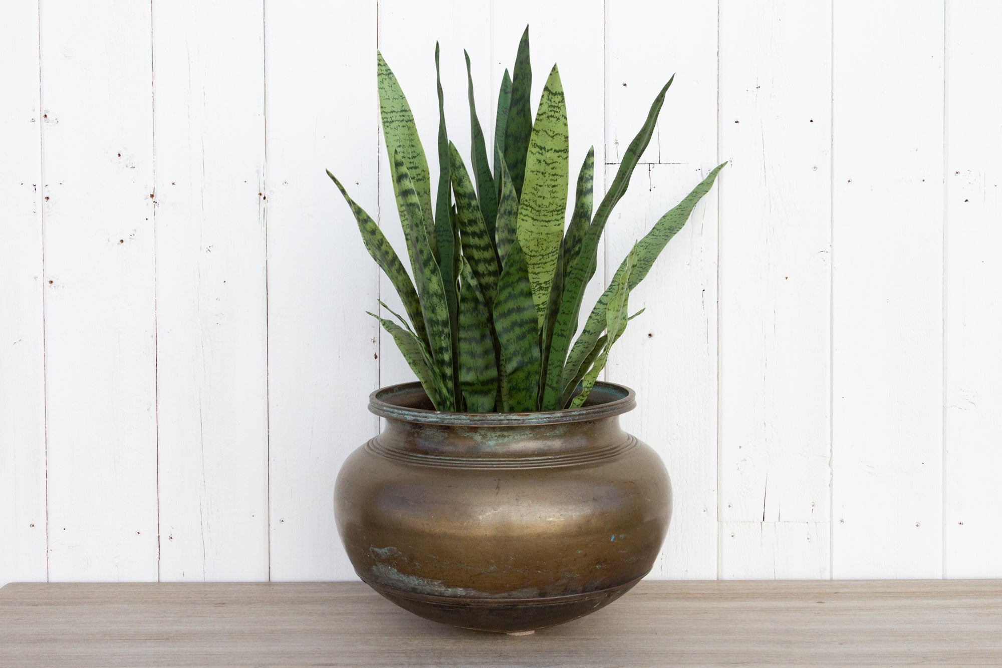 Antique Brass Buttermilk Vessel