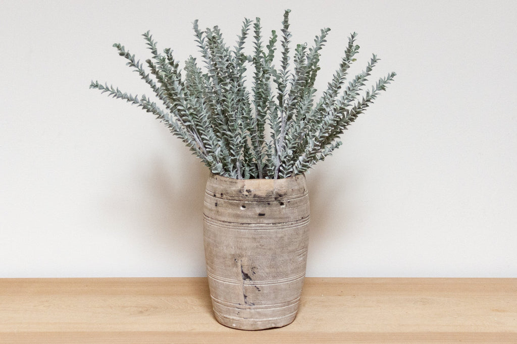 Antique Wooden Pot-Sat