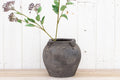 Rustic Gray Earthenware Pot