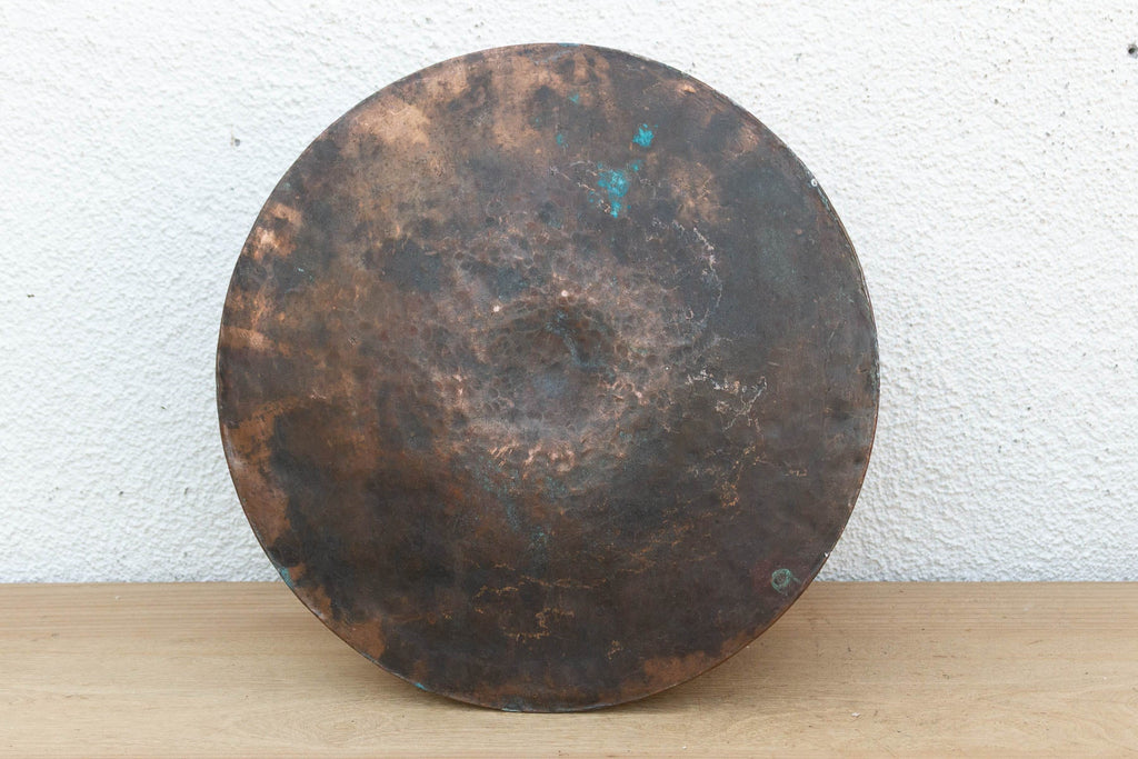 15" DM Antique Copper Cauldran Pot