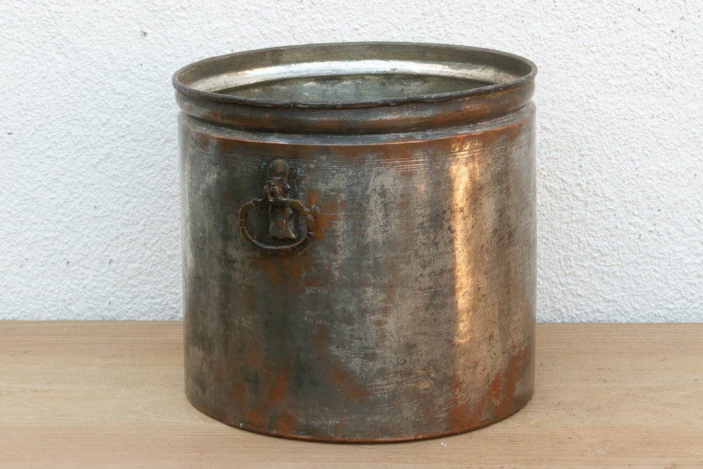 Antique Tinned Copper Water Pot w/Handles