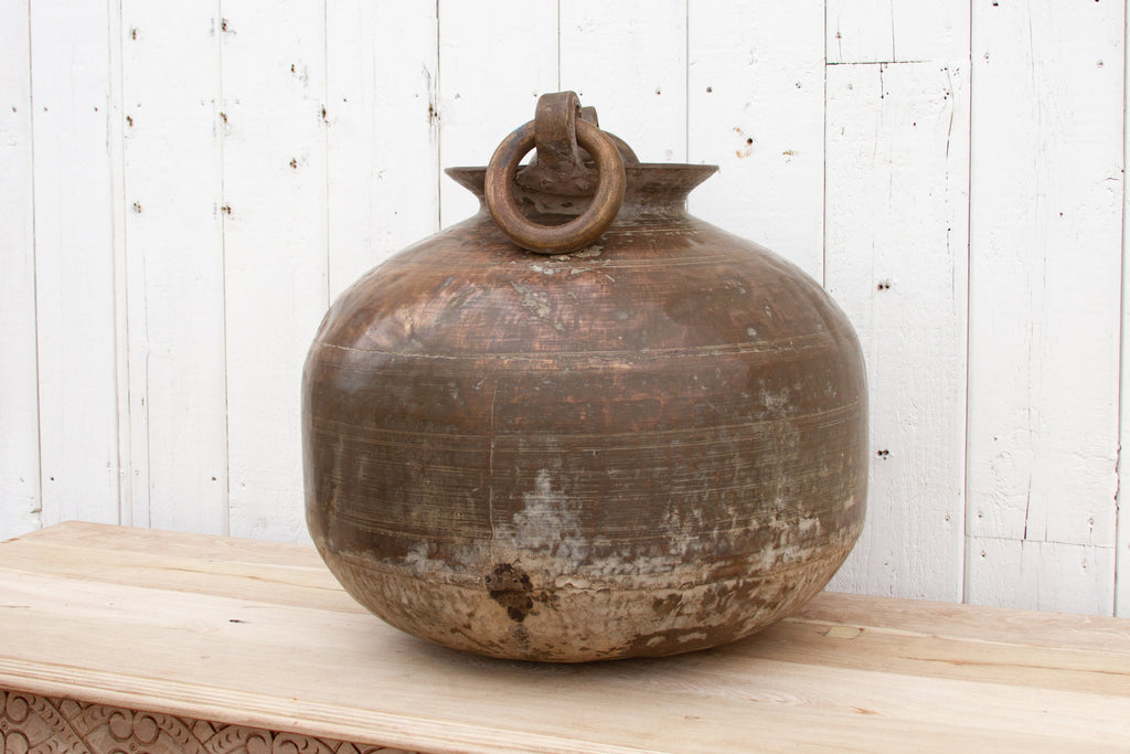 Antique Anglo-Indian Brass Container