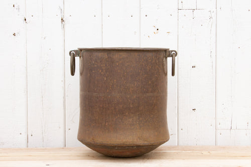 Antique Indian Hammered Copper Vessel