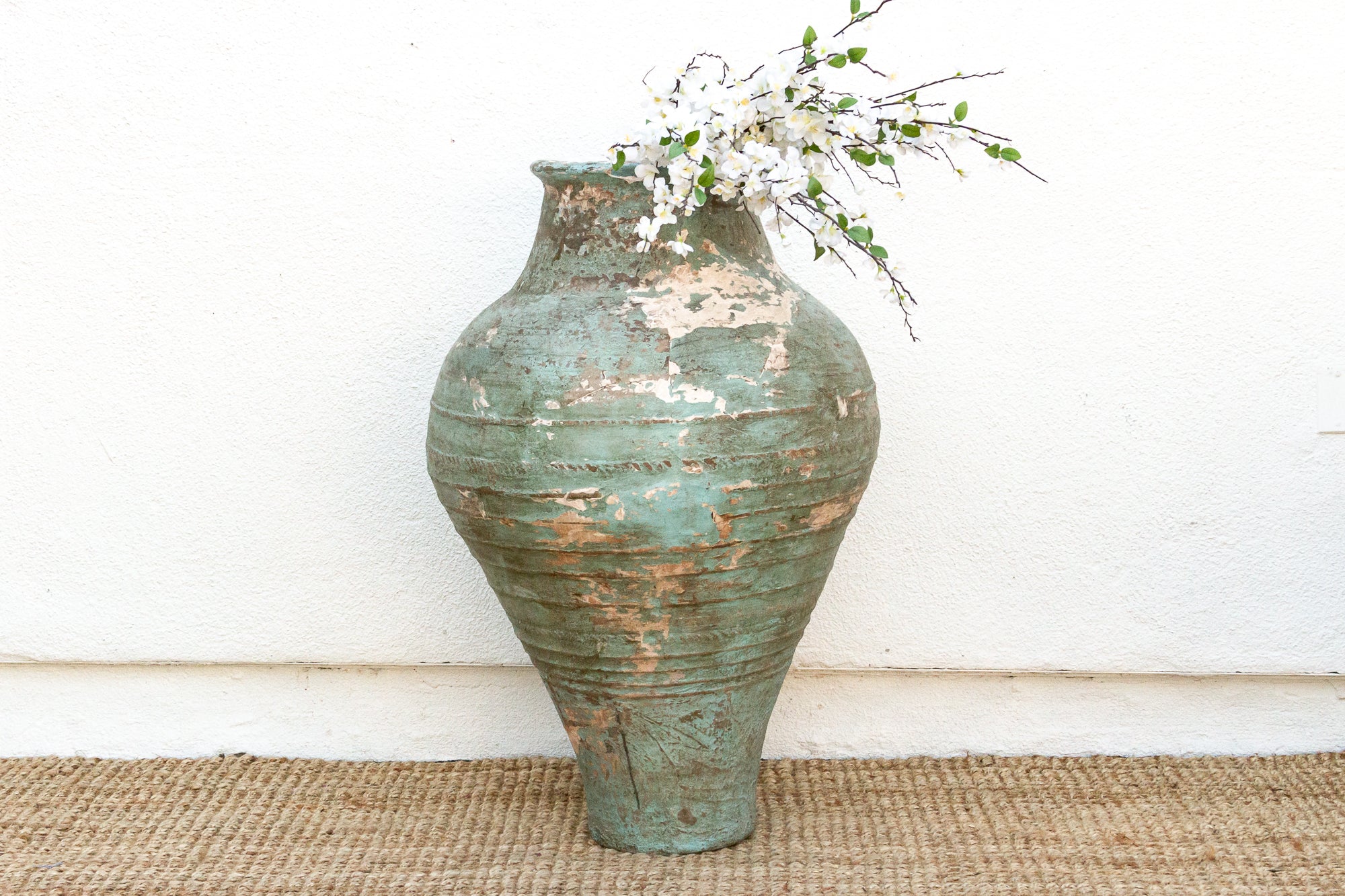 Antique Monumental Mediterranean Pottery Jar
