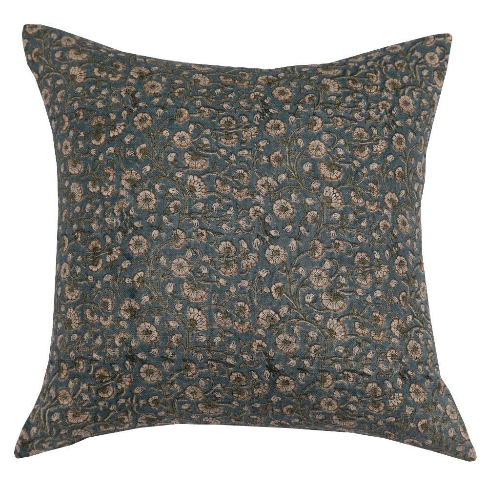 Inaya Linen Floral Pillow Cover