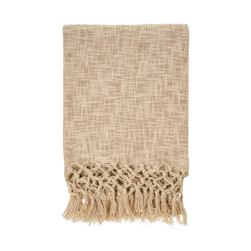 Leela Braided Tassel Throw Blanket