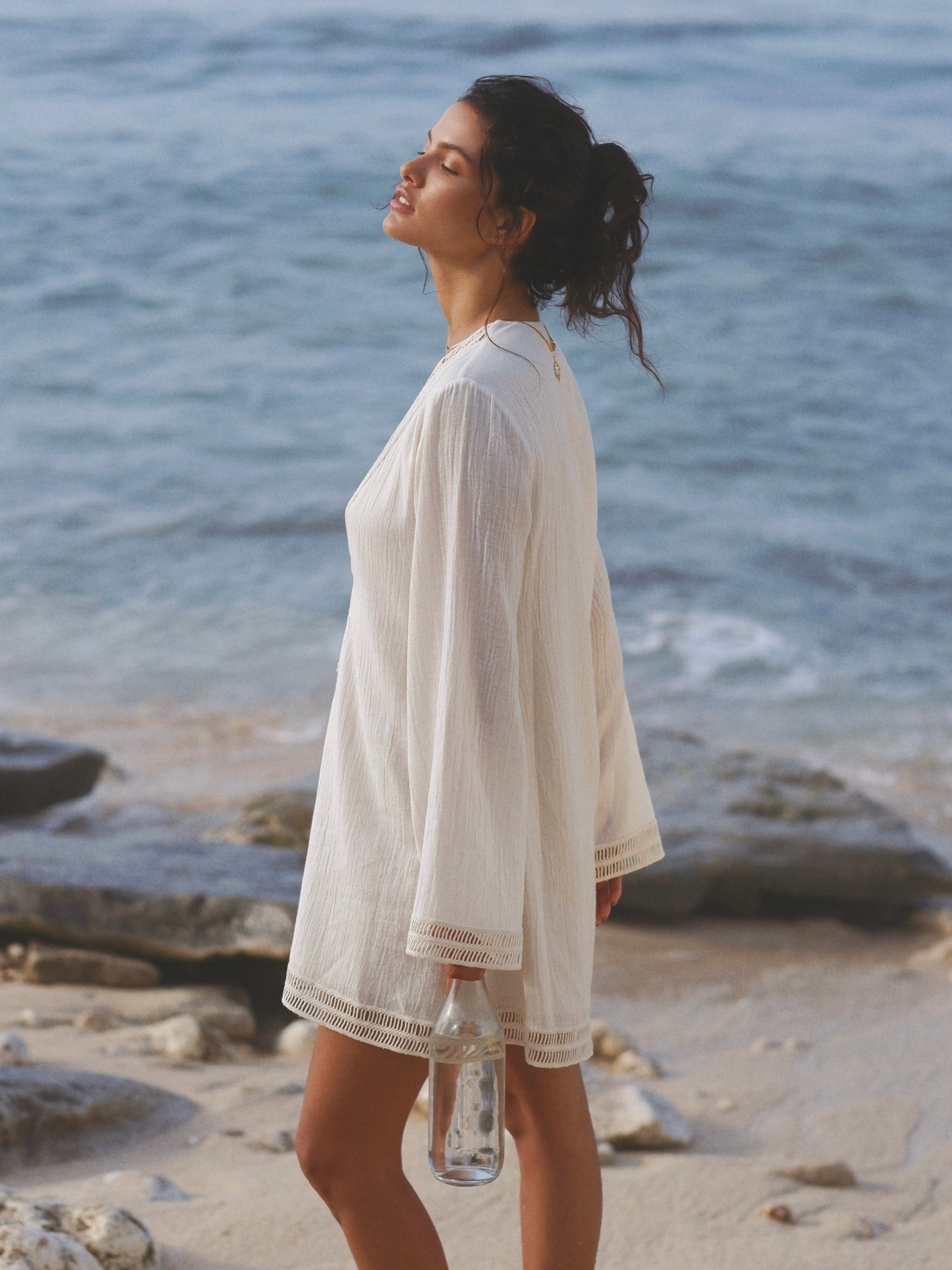 Positano Beach Dress - Natural