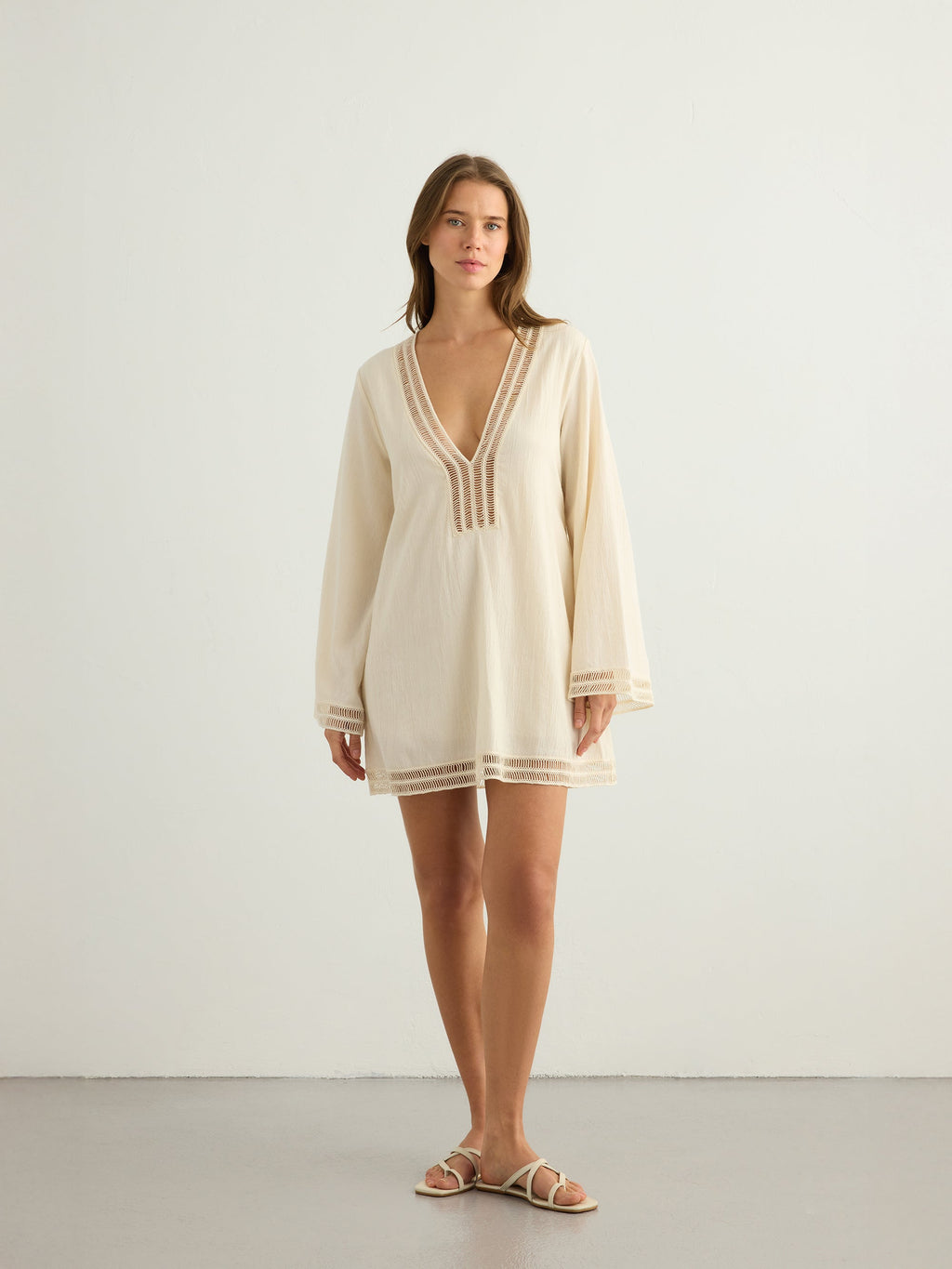 Positano Beach Dress - Natural