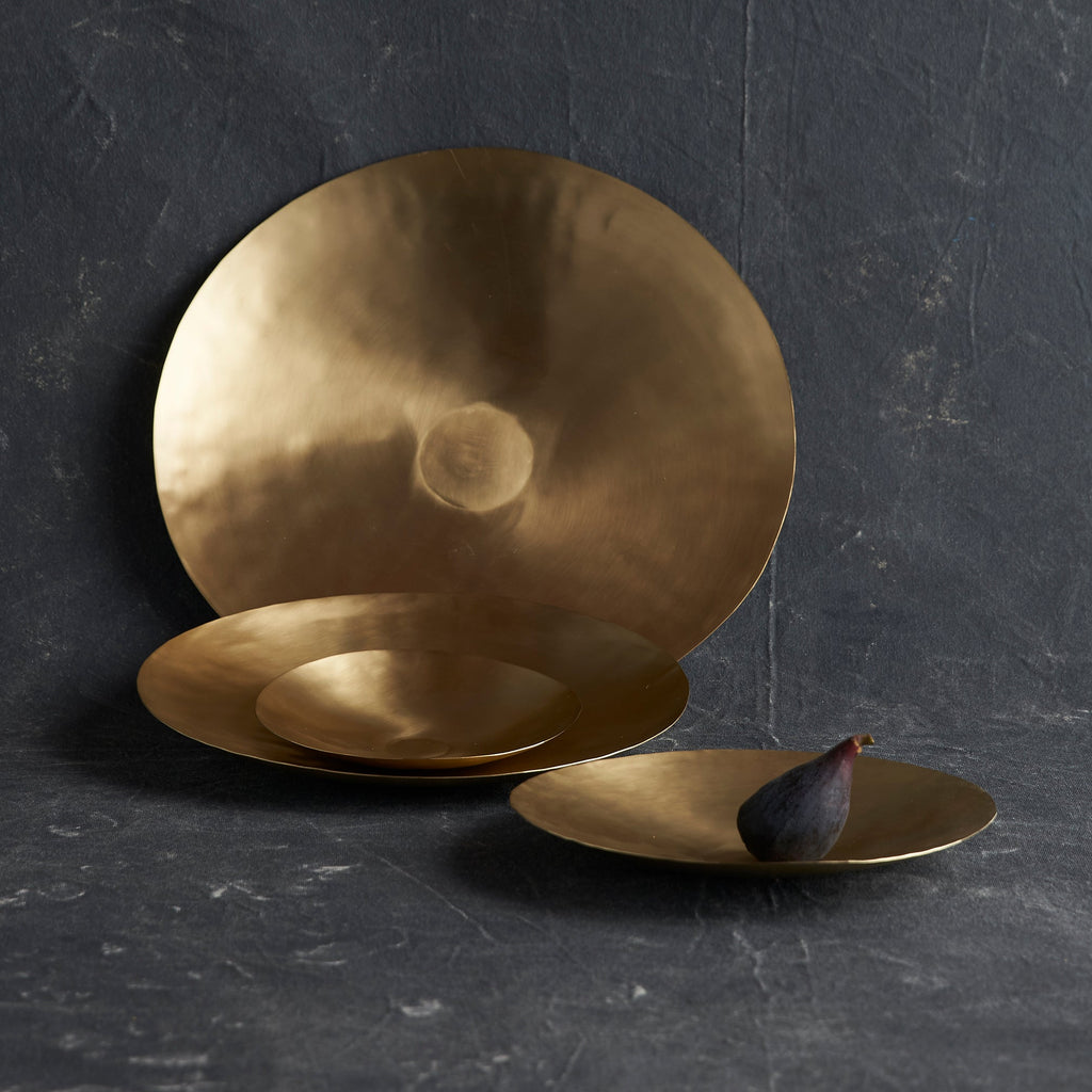 Artisan Brass Plates - Set of 4