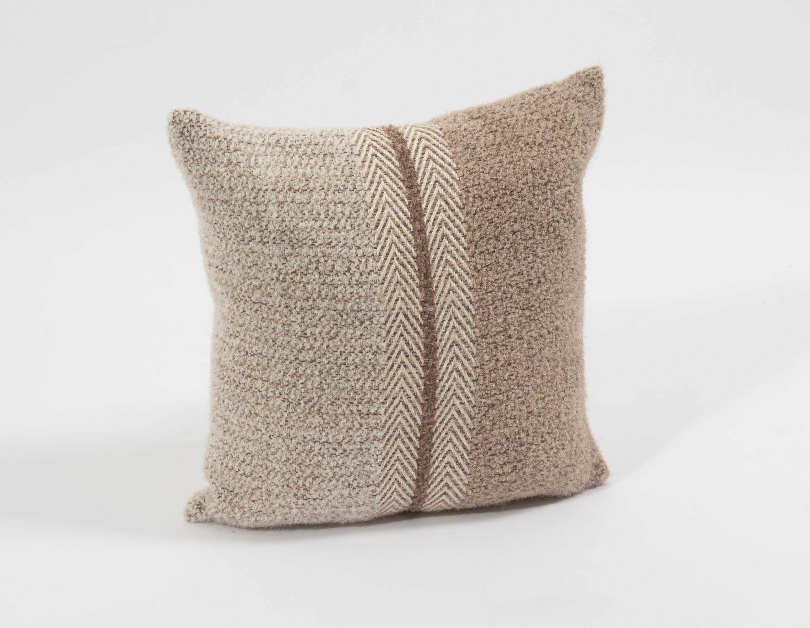 Handwoven Boucle Alpaca Pillow Cover