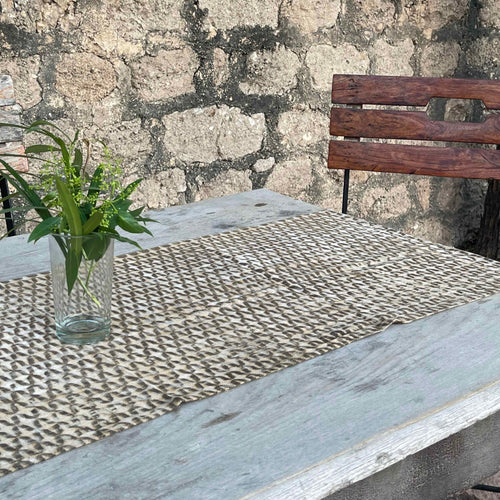Boho Block Print Table Runner