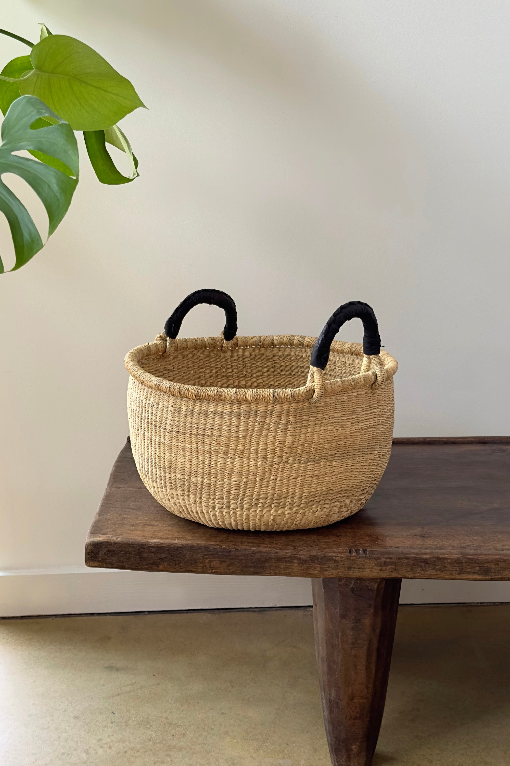 Handwoven Natural Bolga Basket