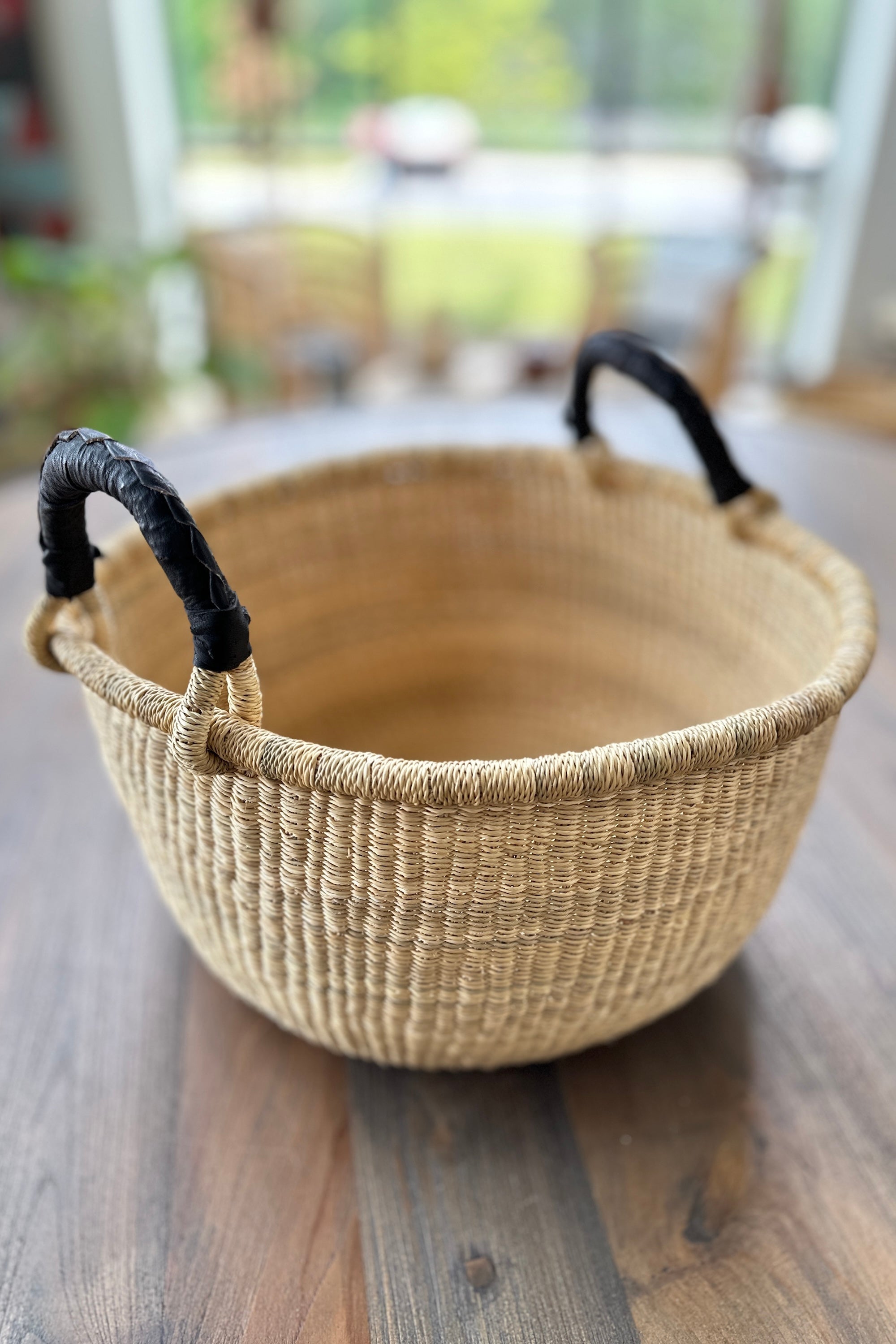 Handwoven Natural Bolga Basket