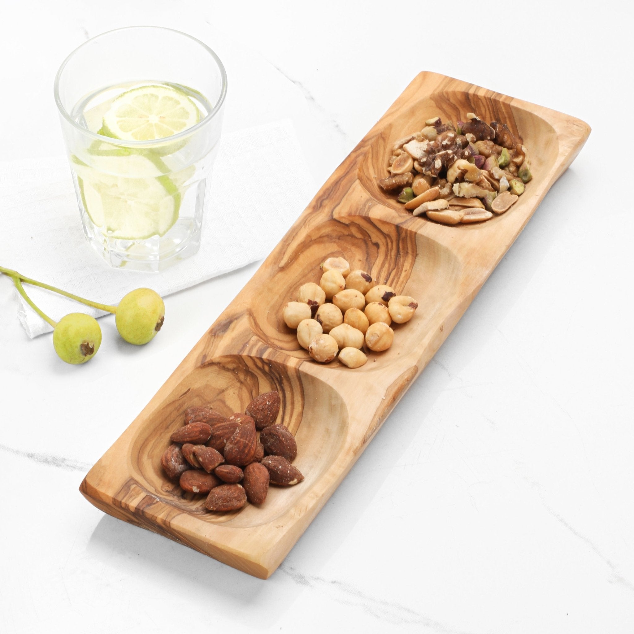 Handcrafted Olive Wood Appetizer Tray